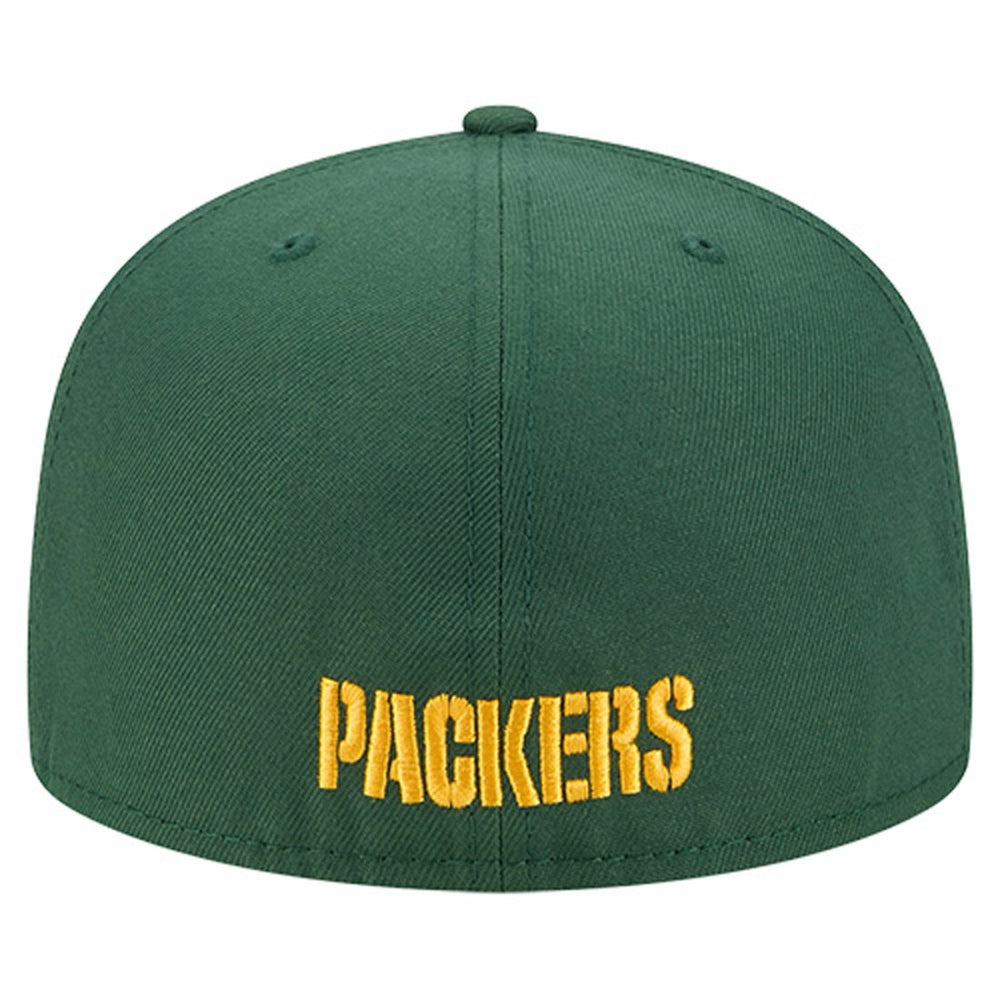 Green Bay Packers Overlap Wordmark 59FIFTY Fitted Hat | NFL Discount