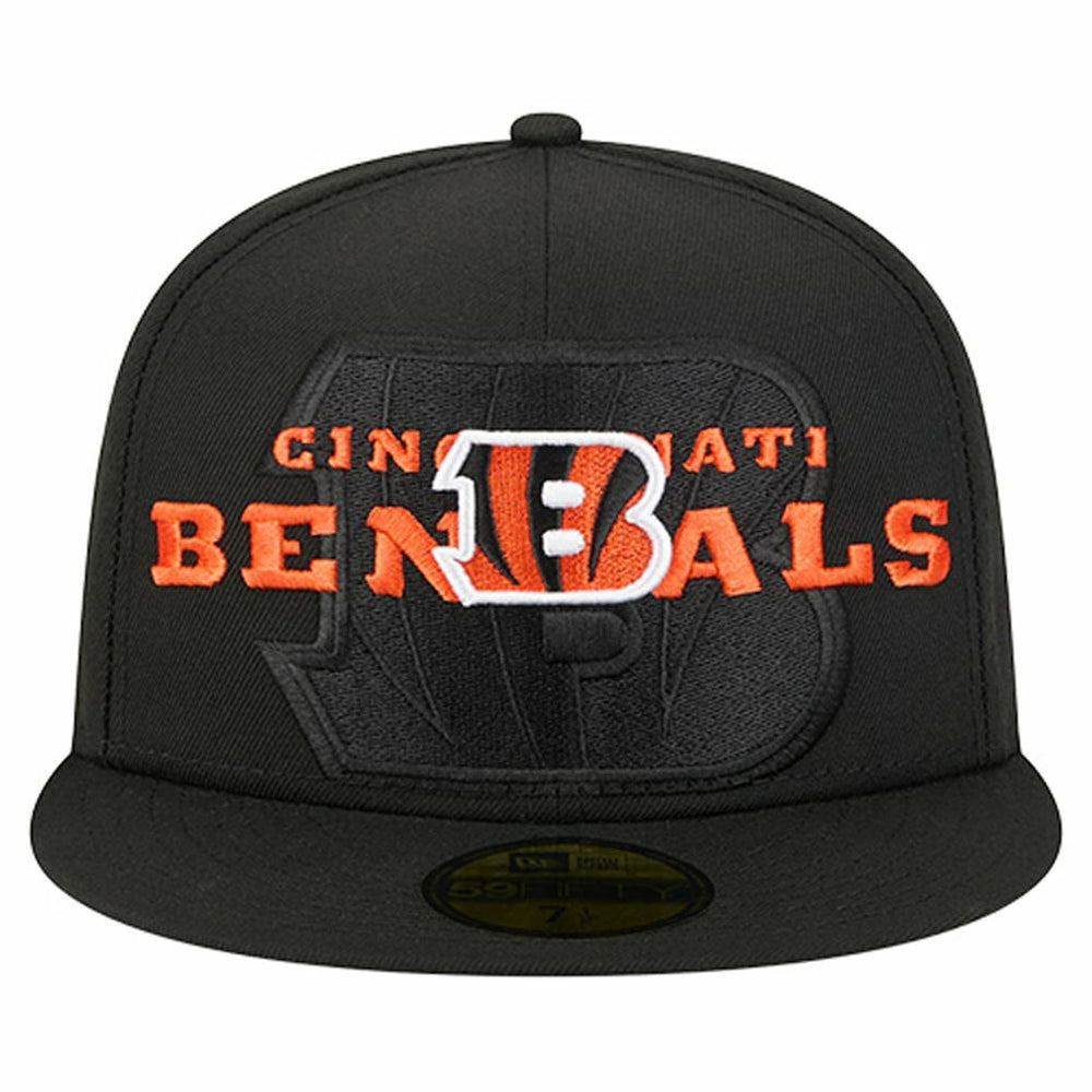Cincinnati Bengals Overlap Wordmark 59FIFTY Fitted Hat | NFL US