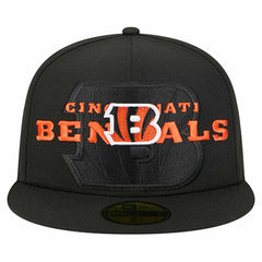 Cincinnati Bengals Overlap Wordmark 59FIFTY Fitted Hat | NFL US
