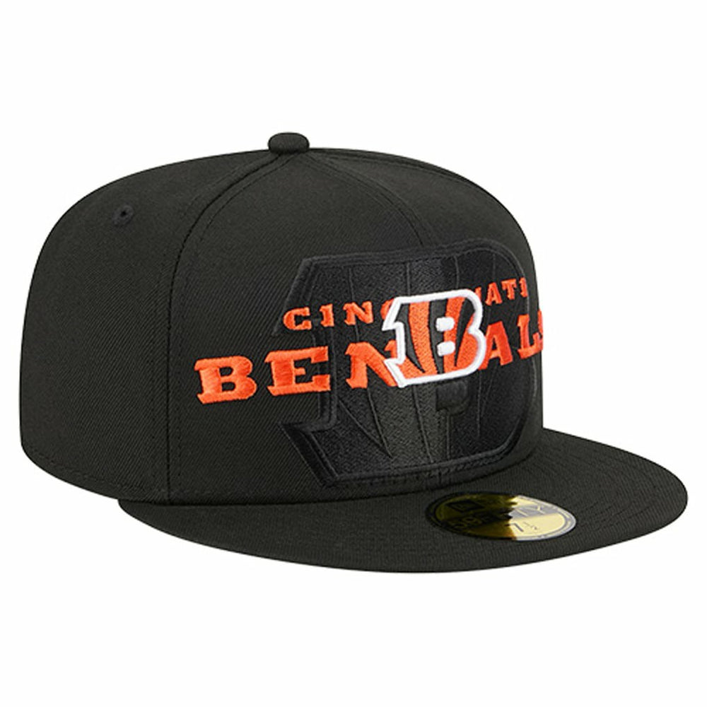 Cincinnati Bengals Overlap Wordmark 59FIFTY Fitted Hat | NFL US