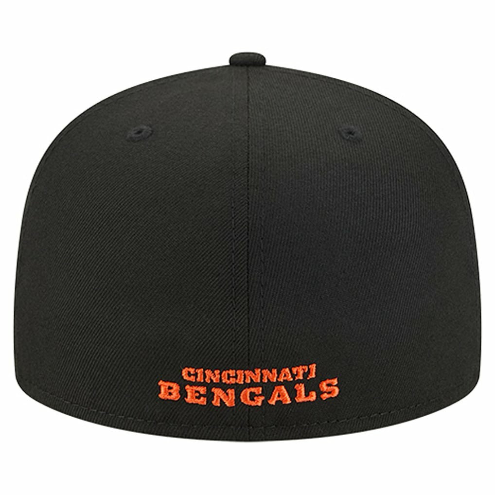 Cincinnati Bengals Overlap Wordmark 59FIFTY Fitted Hat | NFL US