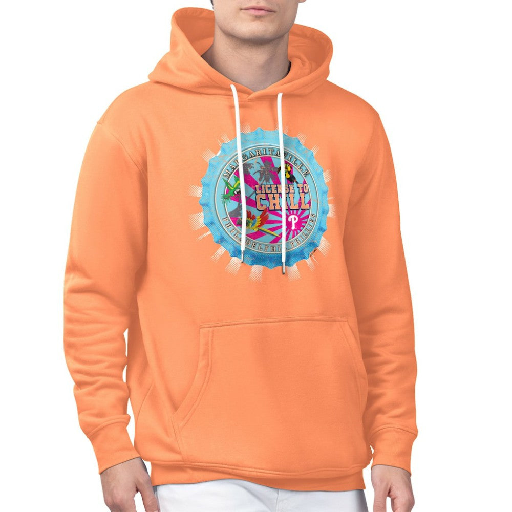 Philadelphia Phillies Margaritaville Chill Bottle Cap Fleece Pullover Hoodie - MLB Hoodies