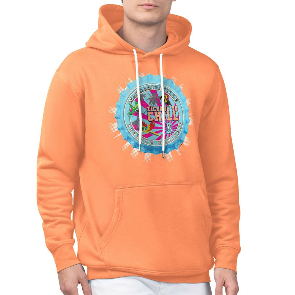 Seattle Mariners Margaritaville Chill Bottle Cap Fleece Pullover Hoodie - MLB Hoodies