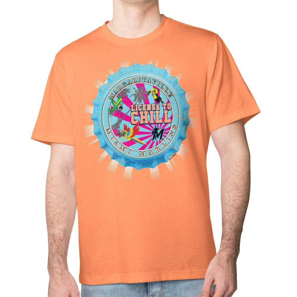 Miami Marlins Margaritaville Chill Bottle Cap Classic T-Shirt - MLB T-shirts