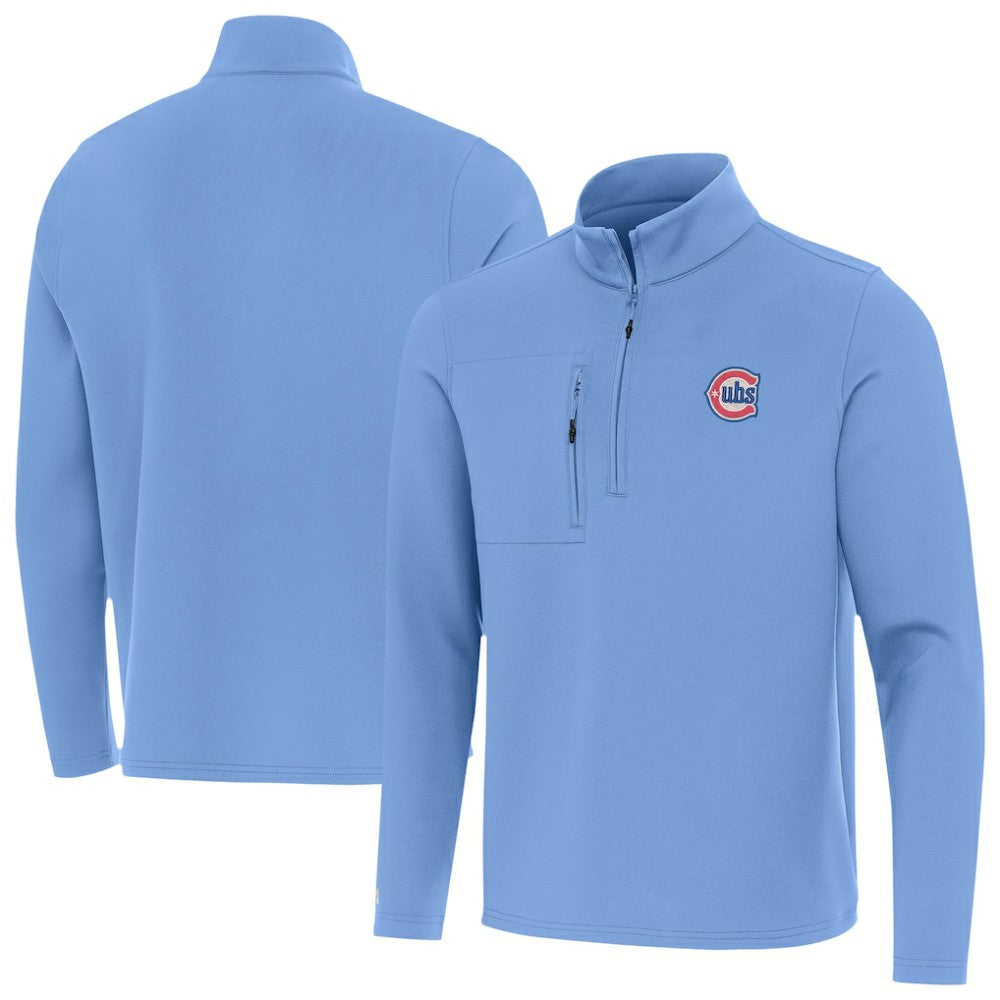 Chicago Cubs Antigua Alternate Logo Insider Quarter-Zip Pullover - MLB Pullover