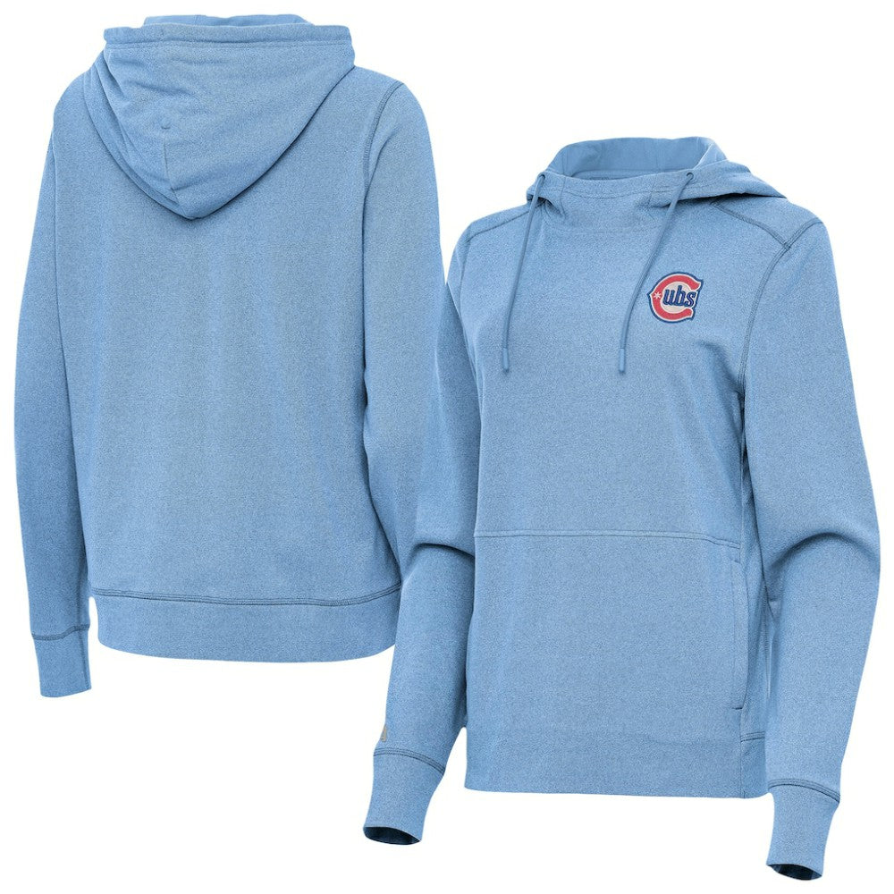 Chicago Cubs Antigua Women's Alternate Logo Justice Pullover Hoodie - MLB Hoodies