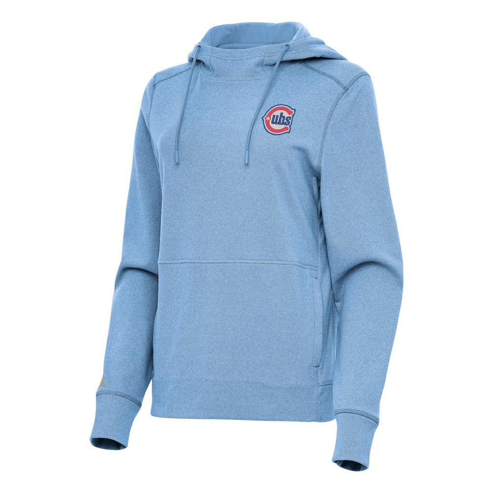 Chicago Cubs Antigua Women's Alternate Logo Justice Pullover Hoodie - MLB Hoodies