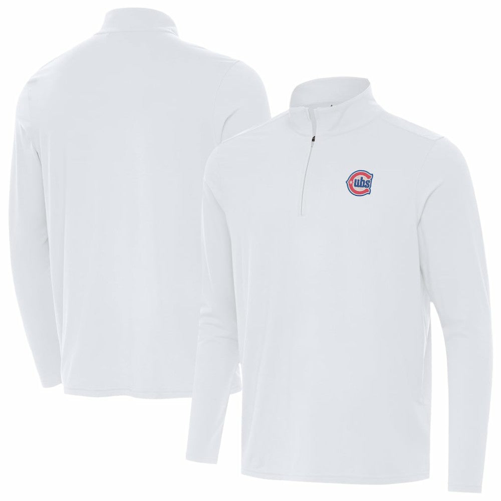 Chicago Cubs Antigua Alternate Logo Intent Quarter-Zip Pullover - MLB Pullover