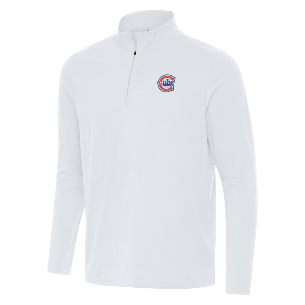 Chicago Cubs Antigua Alternate Logo Intent Quarter-Zip Pullover - MLB Pullover