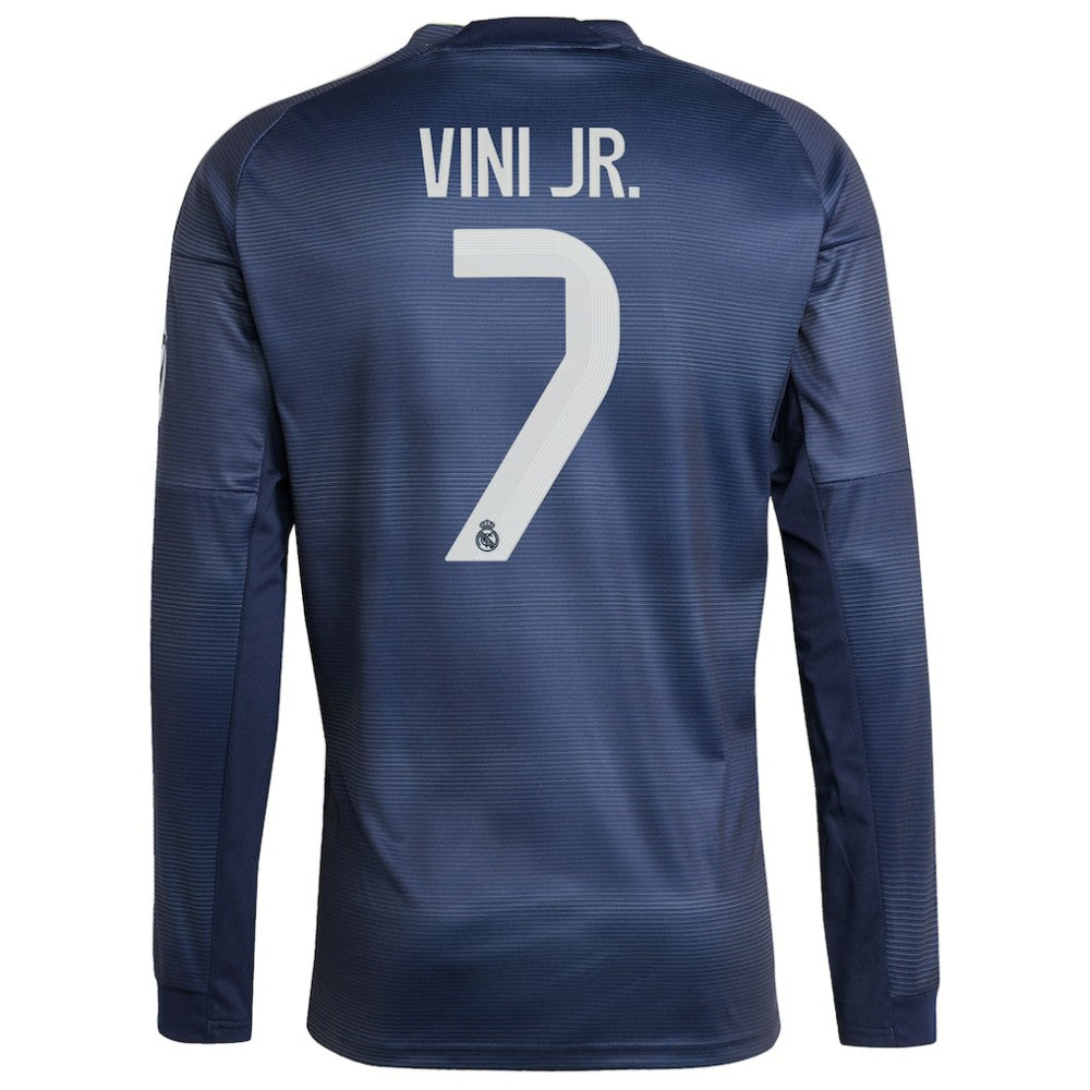 Vini Jr. Real Madrid 2025/26 Home Long Sleeve Replica Player Jersey