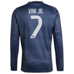 Vini Jr. Real Madrid 2025/26 Home Long Sleeve Replica Player Jersey