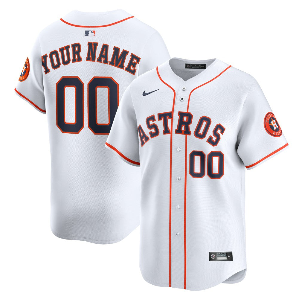 Houston Astros Nike Youth Home Custom Limited Jersey - MLB Jerseys