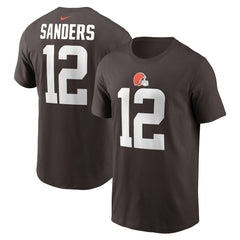 Cleveland Browns Shedeur Sanders  2025 NFL Draft Name & Number T-Shirt | NFL Sale