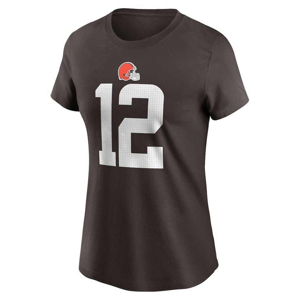 Cleveland Browns Shedeur Sanders  Women's 2025 NFL Draft Name & Number T-Shirt | NFL US
