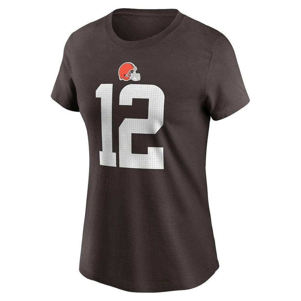 Cleveland Browns Shedeur Sanders  Women's 2025 NFL Draft Name & Number T-Shirt | NFL US