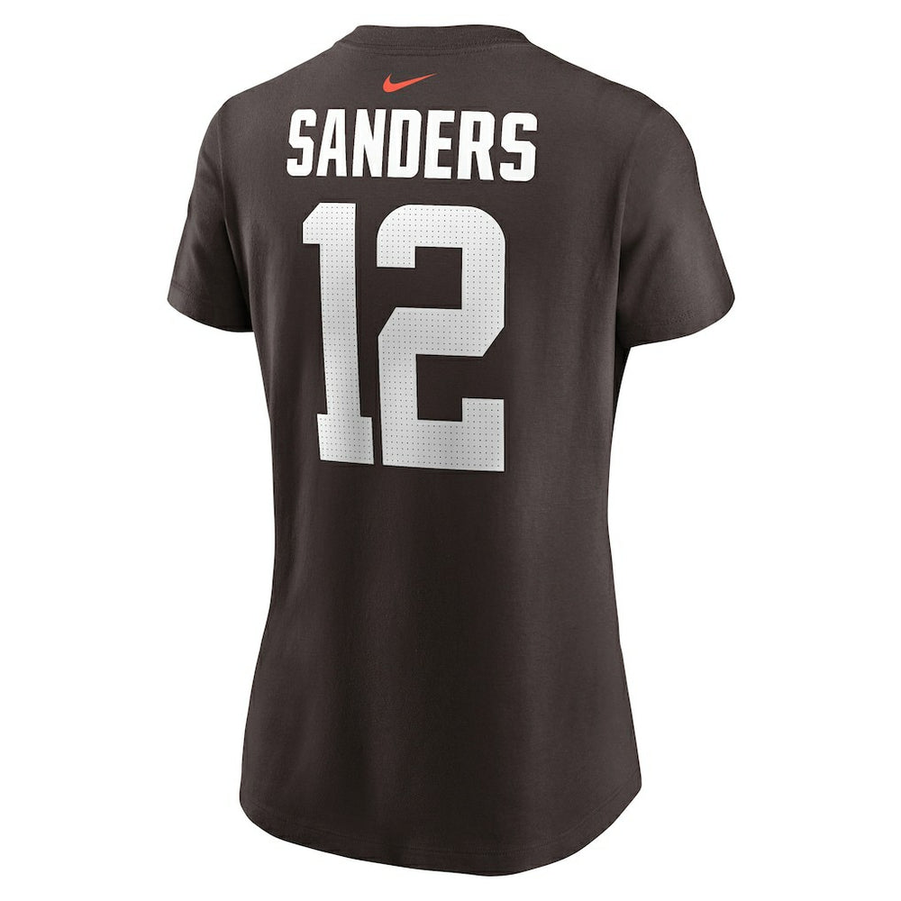 Cleveland Browns Shedeur Sanders  Women's 2025 NFL Draft Name & Number T-Shirt | NFL US