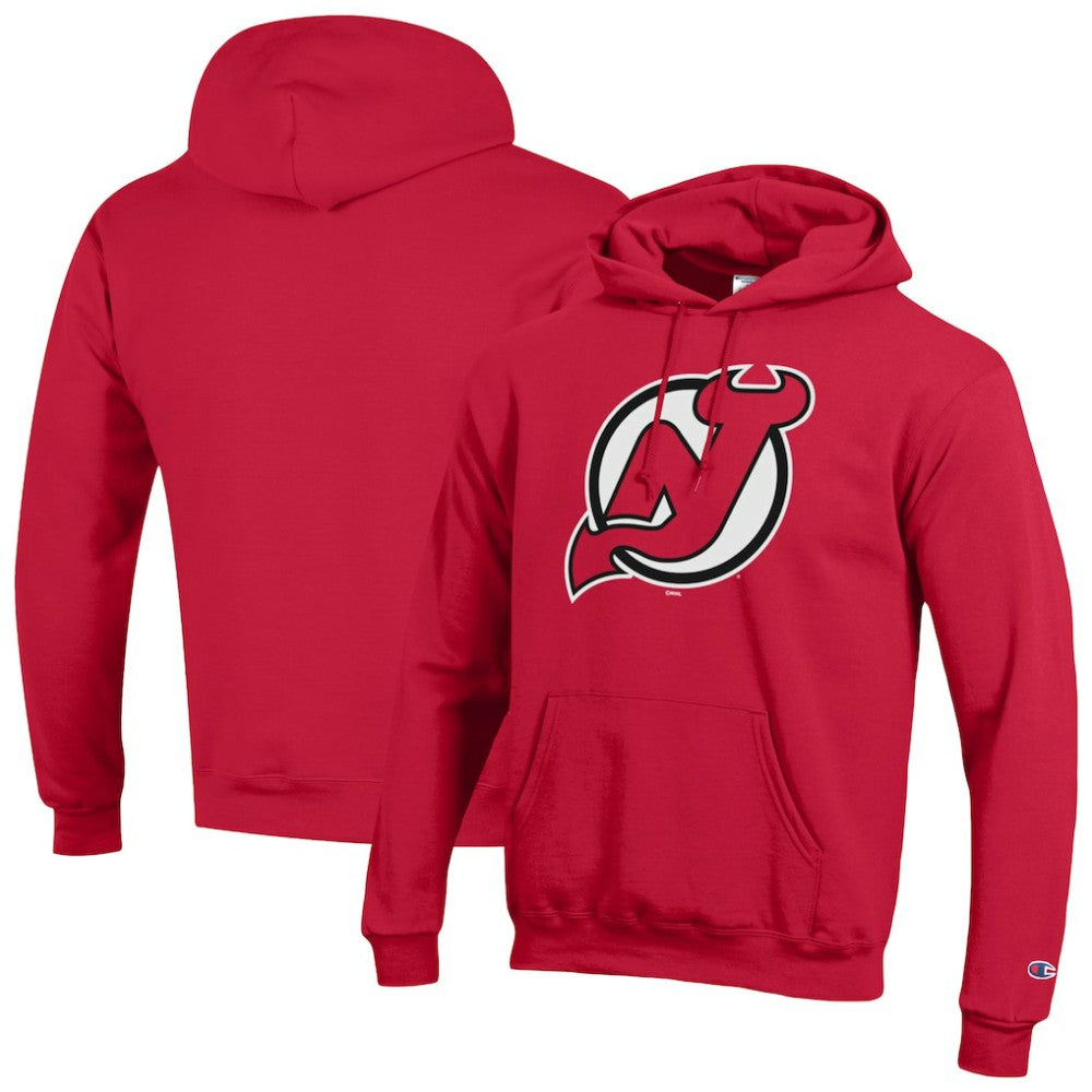 New Jersey Devils Champion Primary Logo 1-Hit Pullover Hoodie -  NHL Jerseys