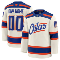 Edmonton Oilers Fanatics Alternate Premium Custom Jersey -  NHL Jerseys