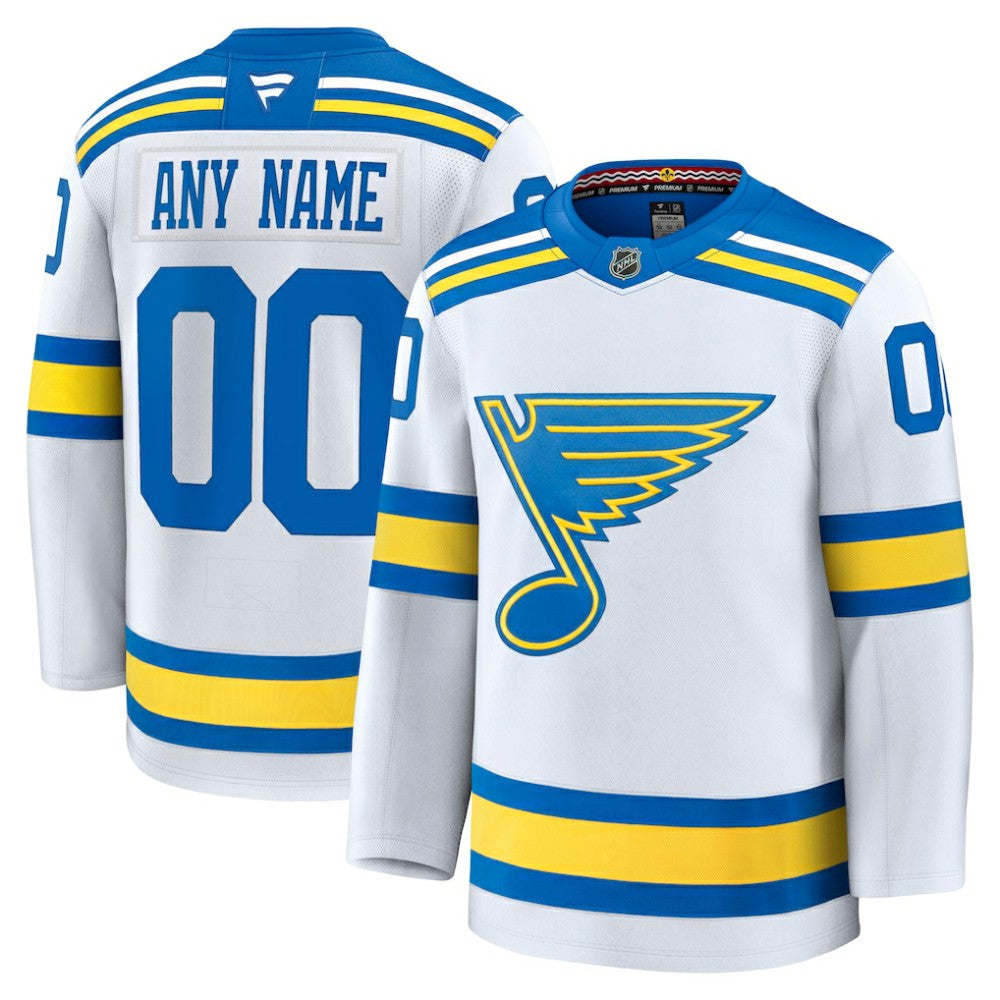 St. Louis Blues Fanatics Away Premium Custom Jersey -  NHL Jerseys