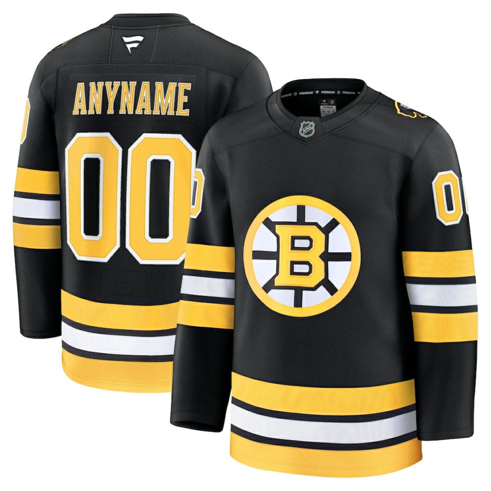 Boston Bruins Fanatics Home Premium Custom Jersey -  NHL Jerseys