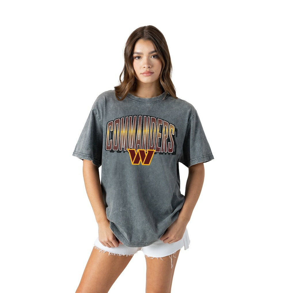 Washington Commanders Gameday Couture Women's Peak Performance Oversized Snow Wash T-Shirt | NFL On sale