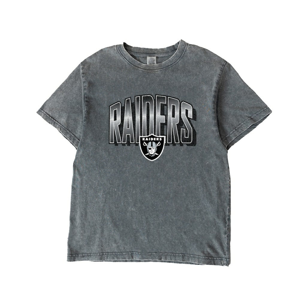 Las Vegas Raiders Gameday Couture Women's Peak Performance Oversized Snow Wash T-Shirt | NFL Near me