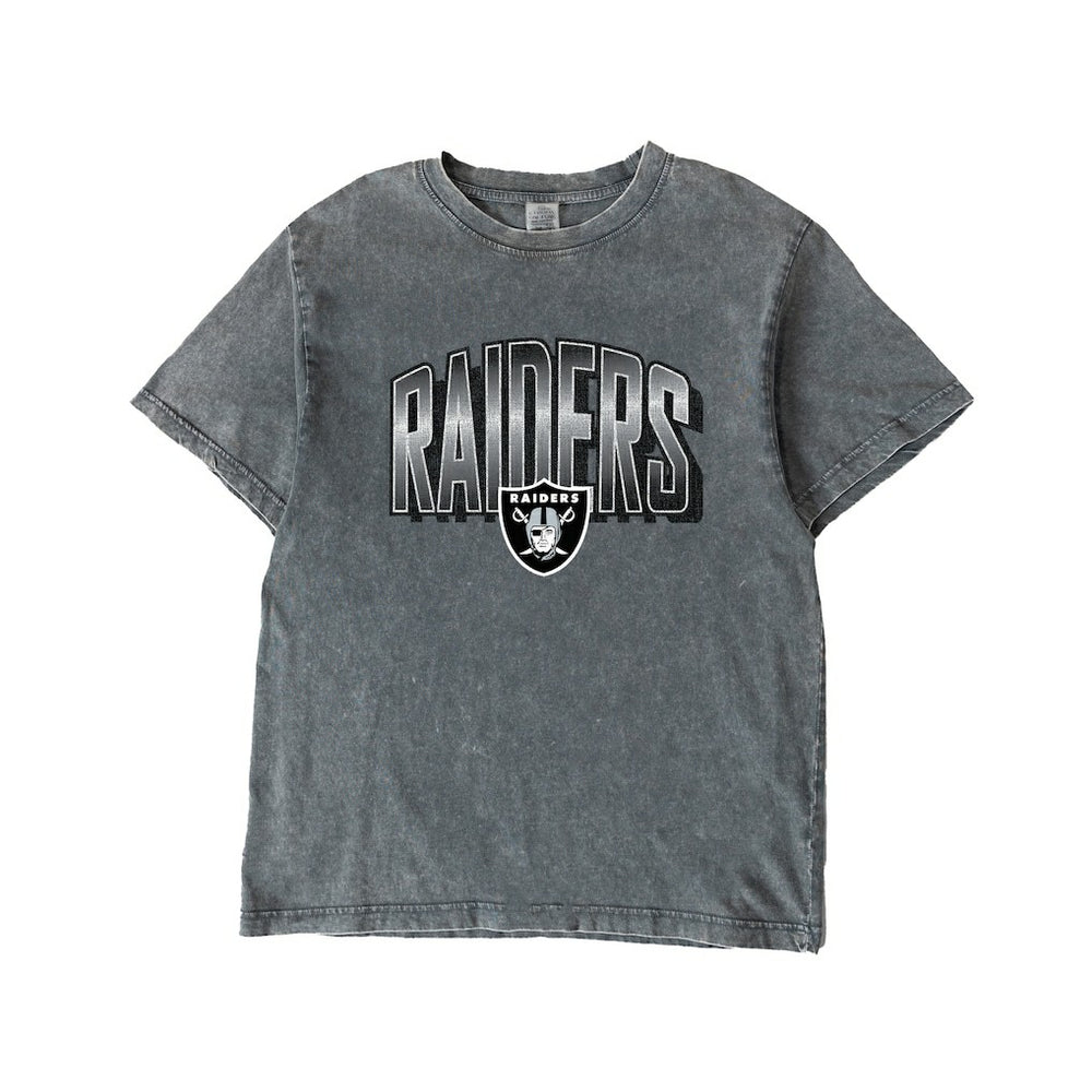 Las Vegas Raiders Gameday Couture Women's Peak Performance Oversized Snow Wash T-Shirt | NFL Near me