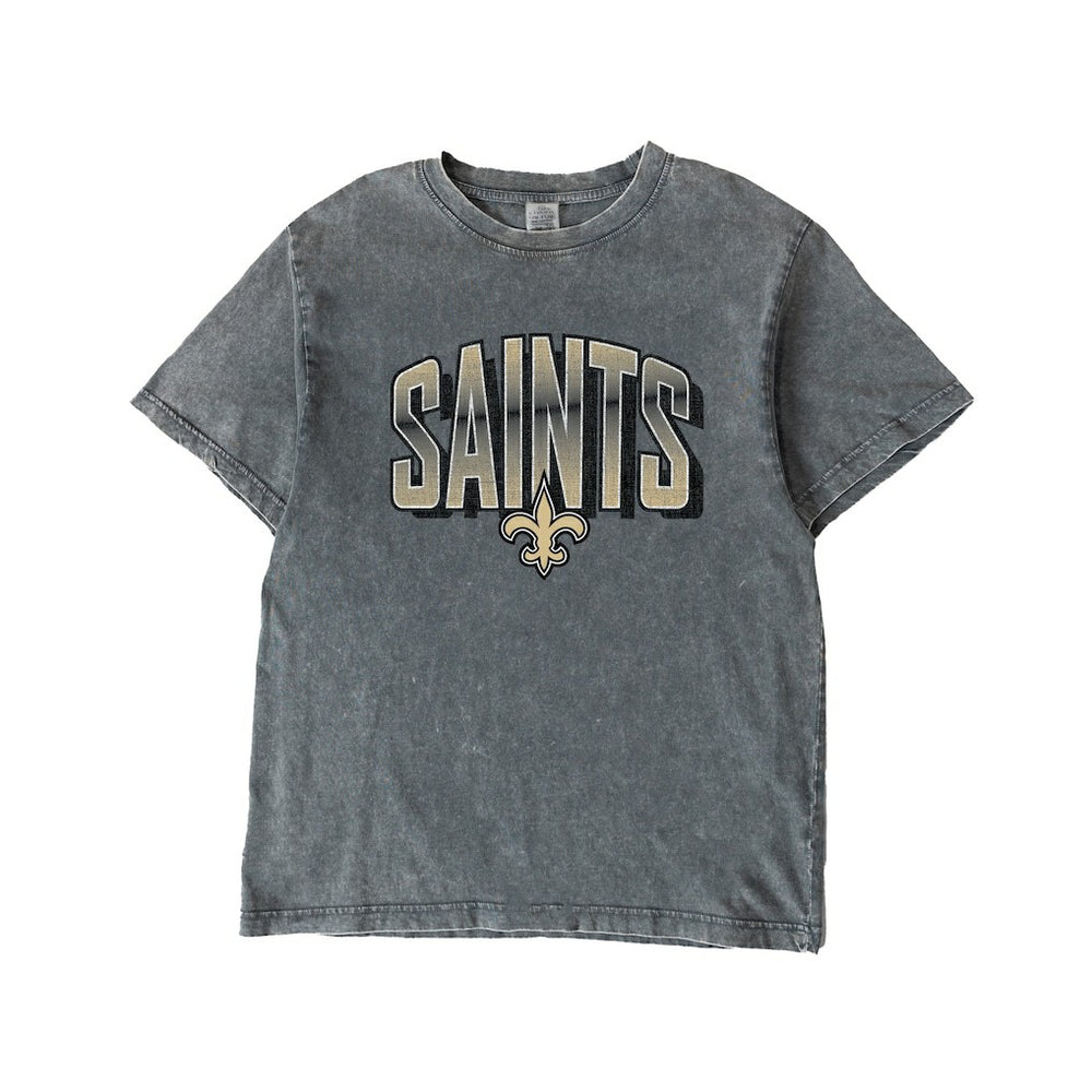 New Orleans Saints Gameday Couture Women's Peak Performance Oversized Snow Wash T-Shirt | NFL New