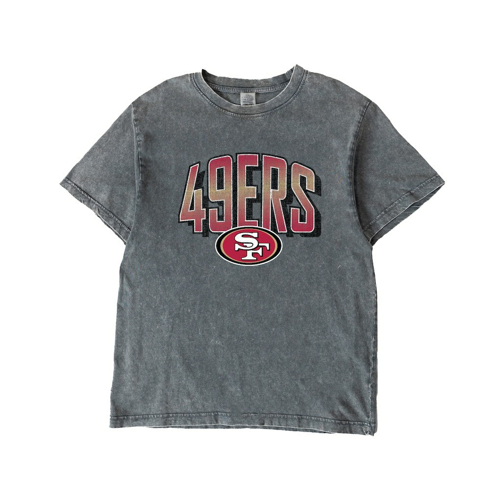 San Francisco 49ers Gameday Couture Women's Peak Performance Oversized Snow Wash T-Shirt | NFL Online