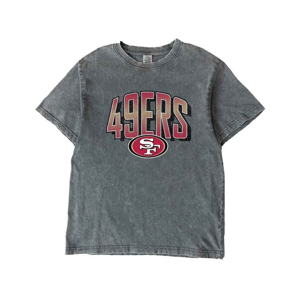 San Francisco 49ers Gameday Couture Women's Peak Performance Oversized Snow Wash T-Shirt | NFL Online