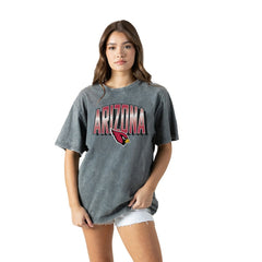 Arizona Cardinals Gameday Couture Women's Peak Performance Oversized Snow Wash T-Shirt | NFL US