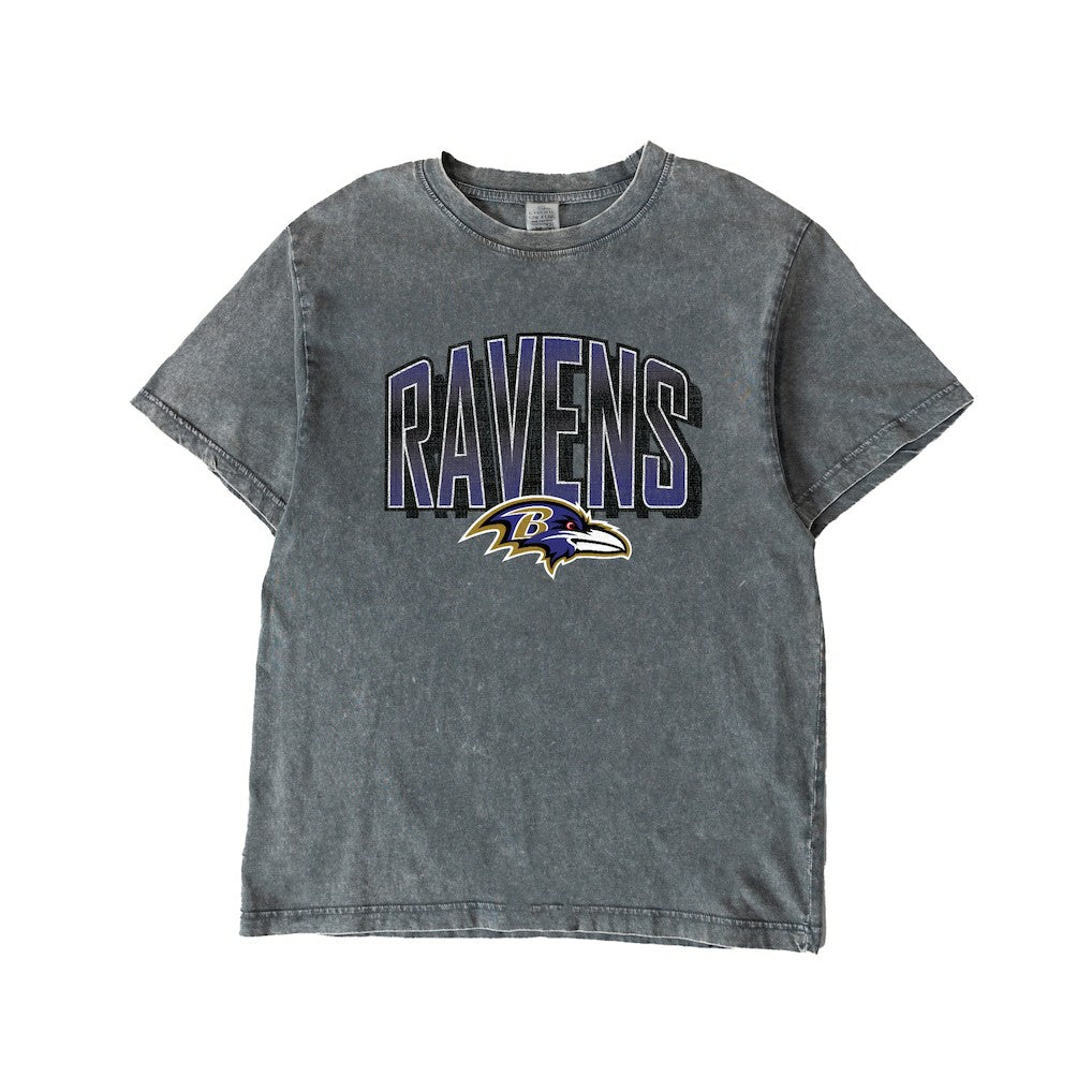 Baltimore Ravens Gameday Couture Women's Peak Performance Oversized Snow Wash T-Shirt | NFL Sale