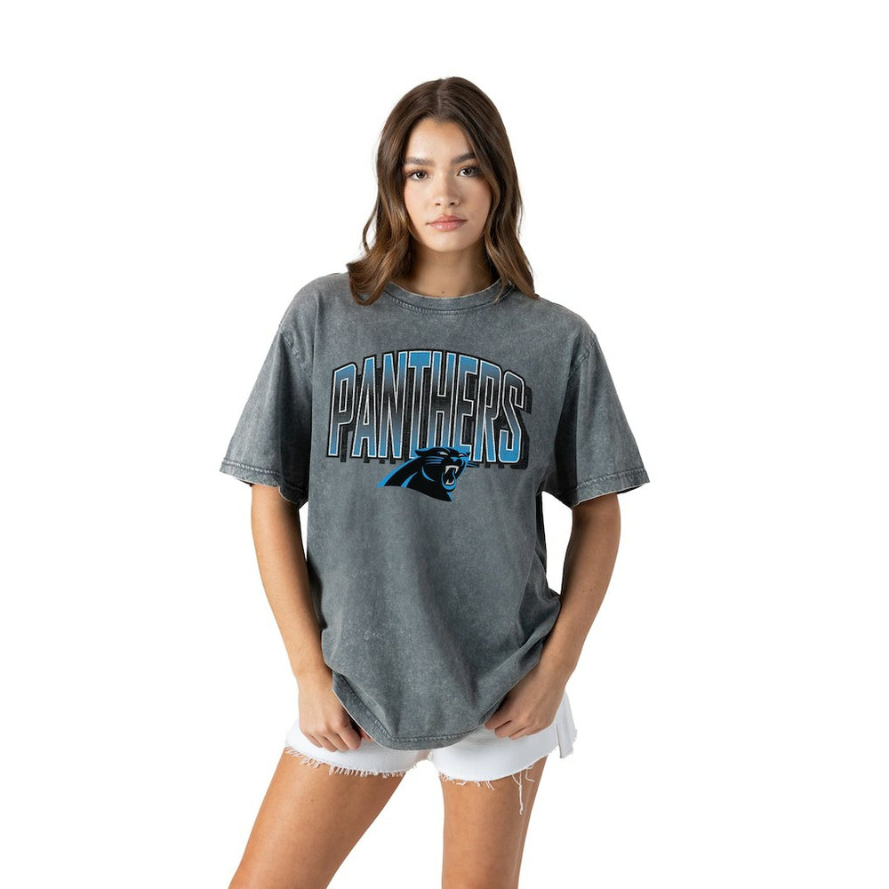 Carolina Panthers Gameday Couture Women's Peak Performance Oversized Snow Wash T-Shirt | NFL On sale