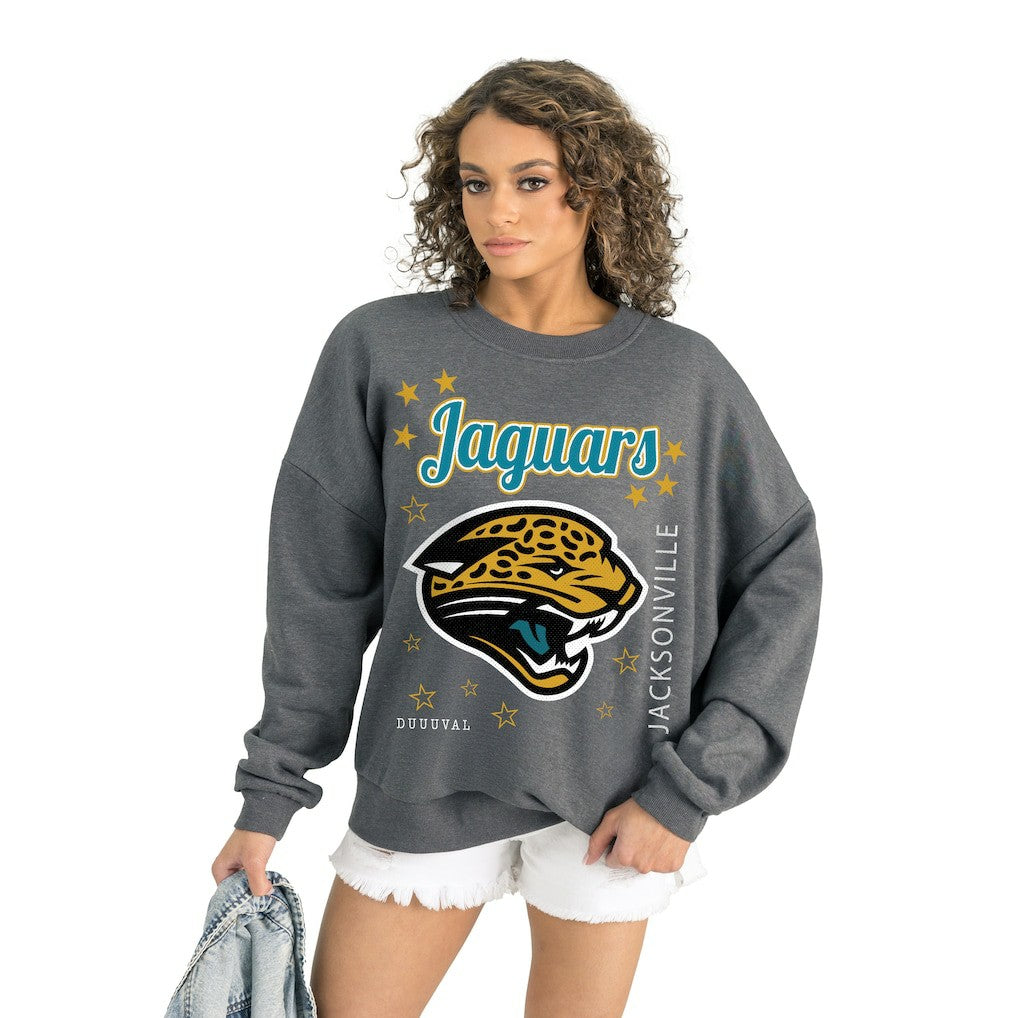 Jacksonville Jaguars Gameday Couture Women's Ready to Rumble Premium Fleece Pullover Sweatshirt | NFL Outlet