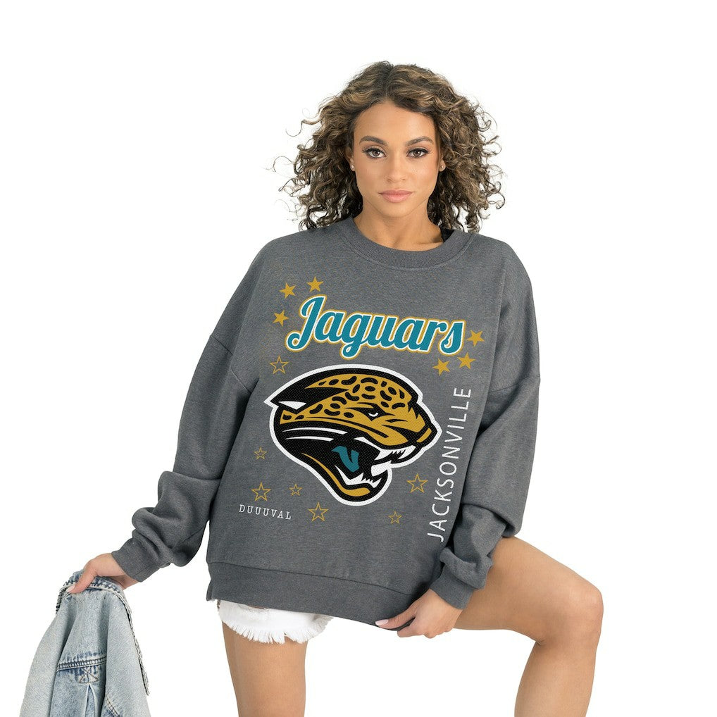 Jacksonville Jaguars Gameday Couture Women's Ready to Rumble Premium Fleece Pullover Sweatshirt | NFL Outlet