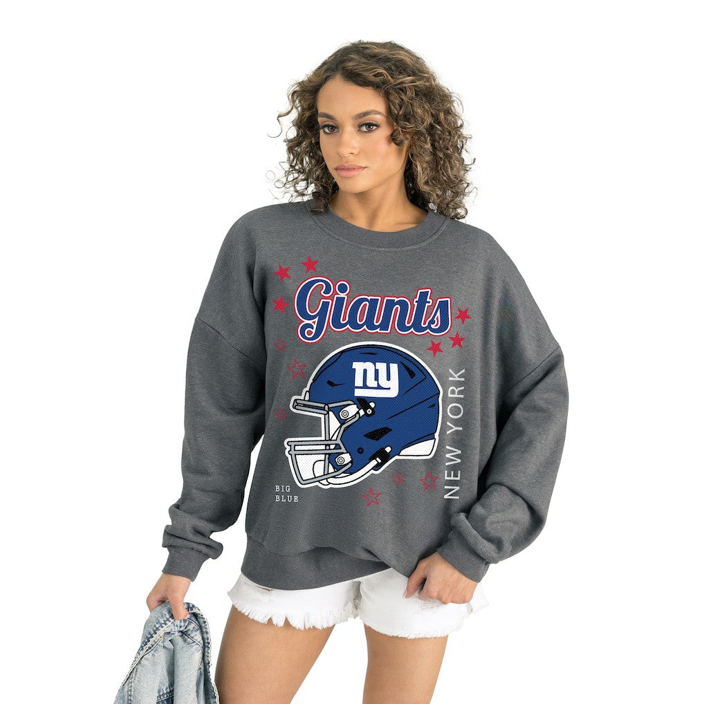 New York Giants Gameday Couture Women's Ready to Rumble Premium Fleece Pullover Sweatshirt | NFL Sale