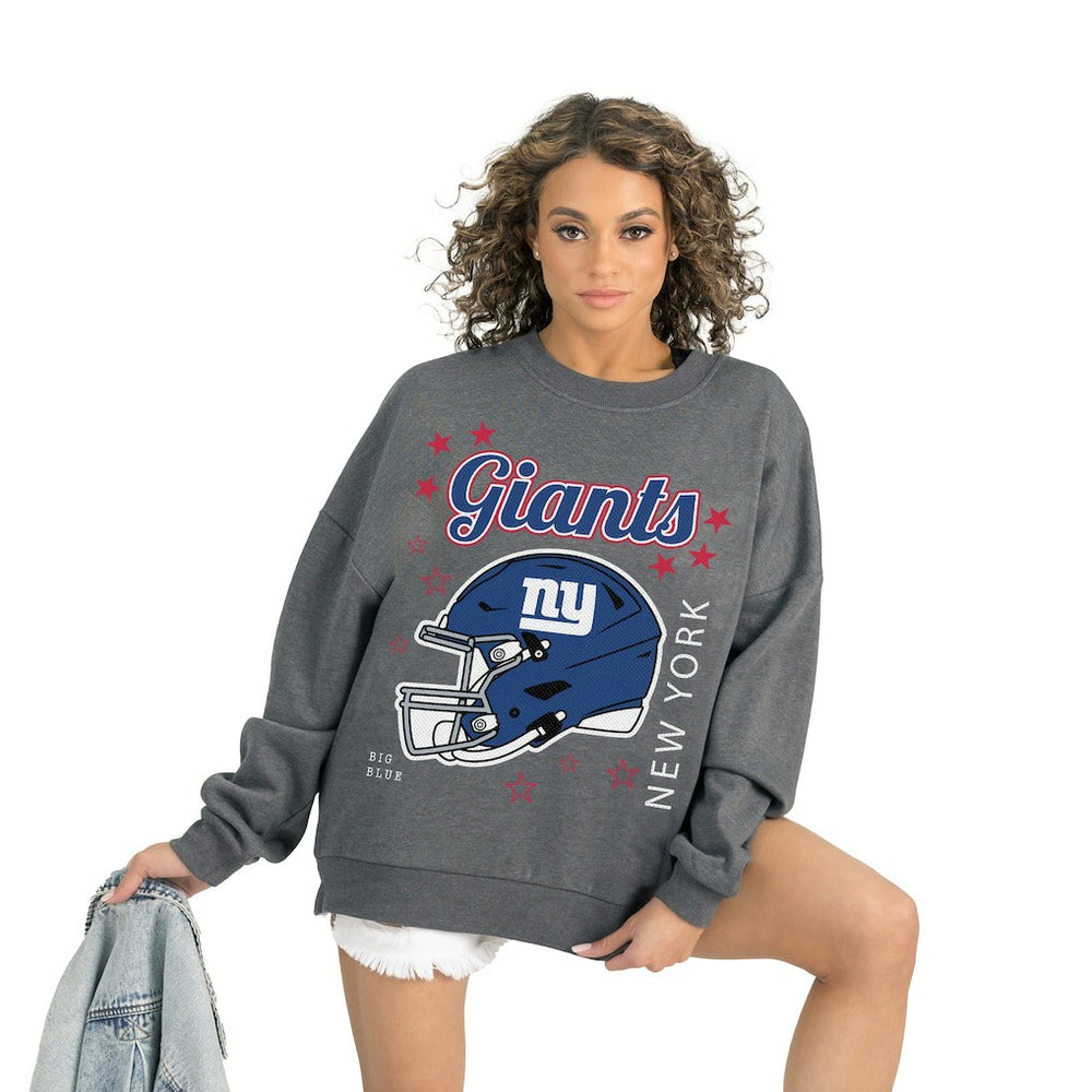 New York Giants Gameday Couture Women's Ready to Rumble Premium Fleece Pullover Sweatshirt | NFL Sale