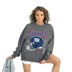 New York Giants Gameday Couture Women's Ready to Rumble Premium Fleece Pullover Sweatshirt | NFL Sale