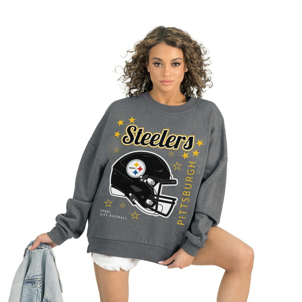 Pittsburgh Steelers Gameday Couture Women's Ready to Rumble Premium Fleece Pullover Sweatshirt | NFL US