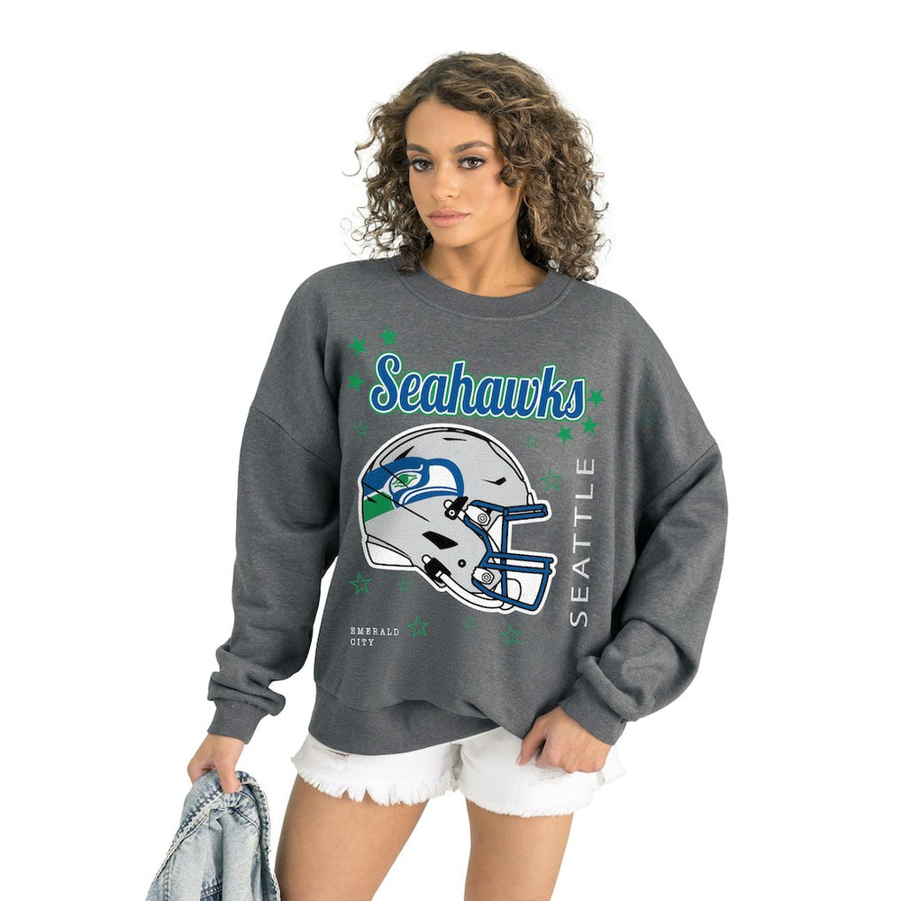 Seattle Seahawks Gameday Couture Women's Ready to Rumble Premium Fleece Pullover Sweatshirt | NFL Sale