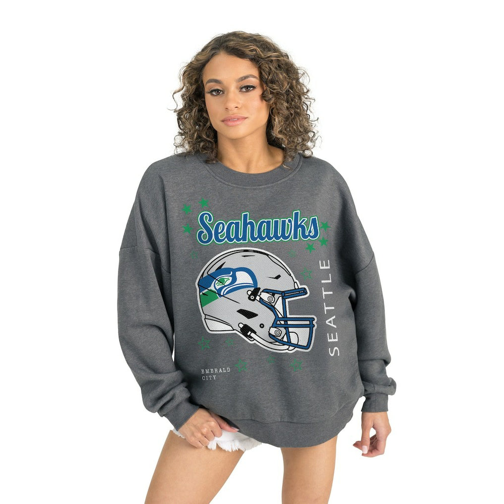 Seattle Seahawks Gameday Couture Women's Ready to Rumble Premium Fleece Pullover Sweatshirt | NFL Sale