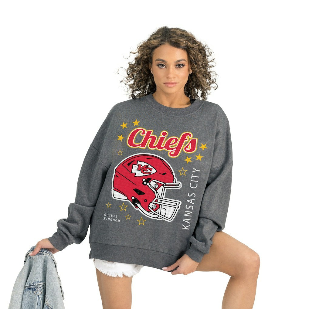 Kansas City Chiefs Gameday Couture Women's Ready to Rumble Premium Fleece Pullover Sweatshirt | NFL Discount