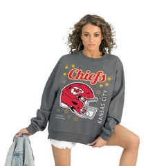Kansas City Chiefs Gameday Couture Women's Ready to Rumble Premium Fleece Pullover Sweatshirt | NFL Discount