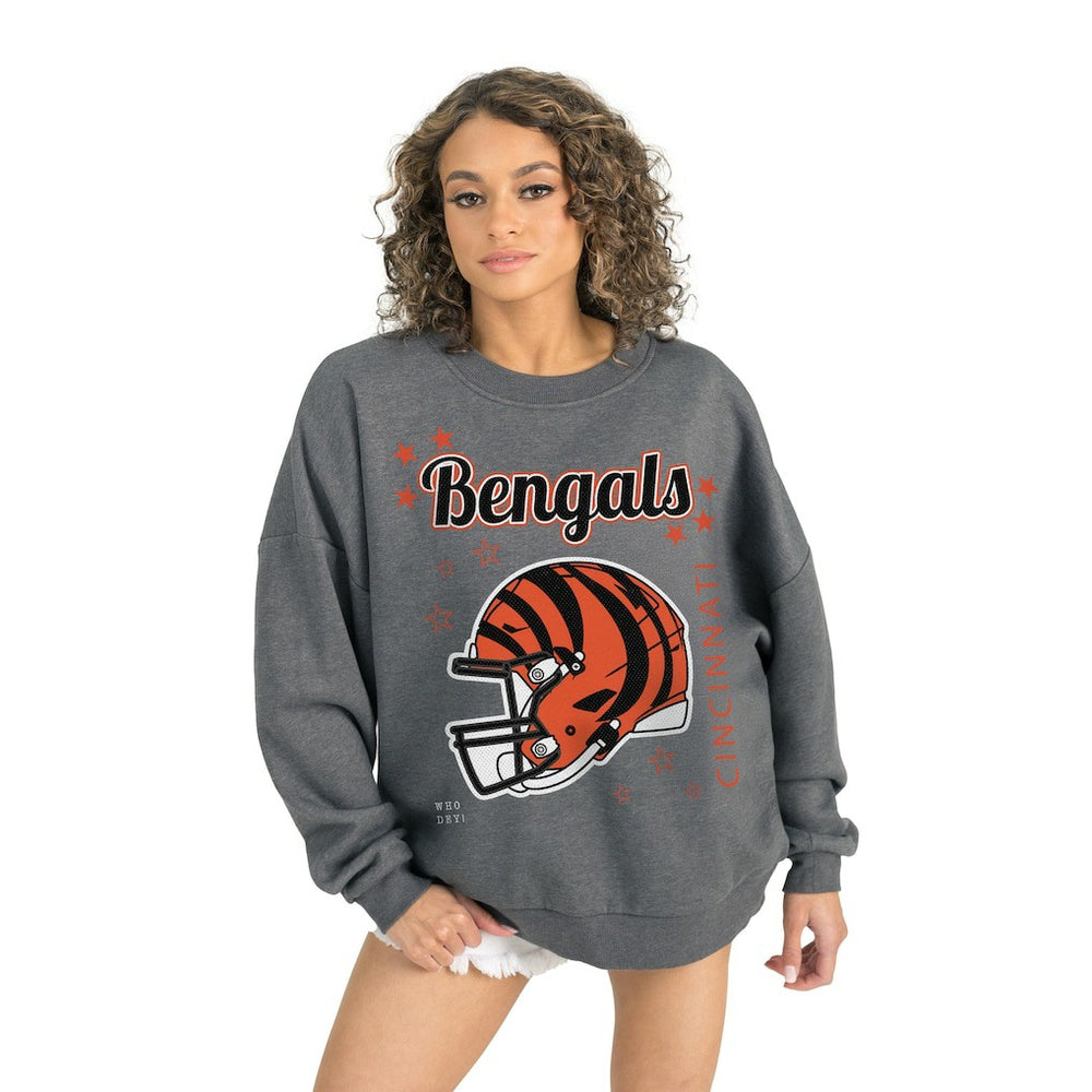 Cincinnati Bengals Gameday Couture Women's Ready to Rumble Premium Fleece Pullover Sweatshirt | NFL New