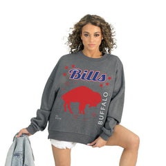 Buffalo Bills Gameday Couture Women's Ready to Rumble Premium Fleece Pullover Sweatshirt | NFL New