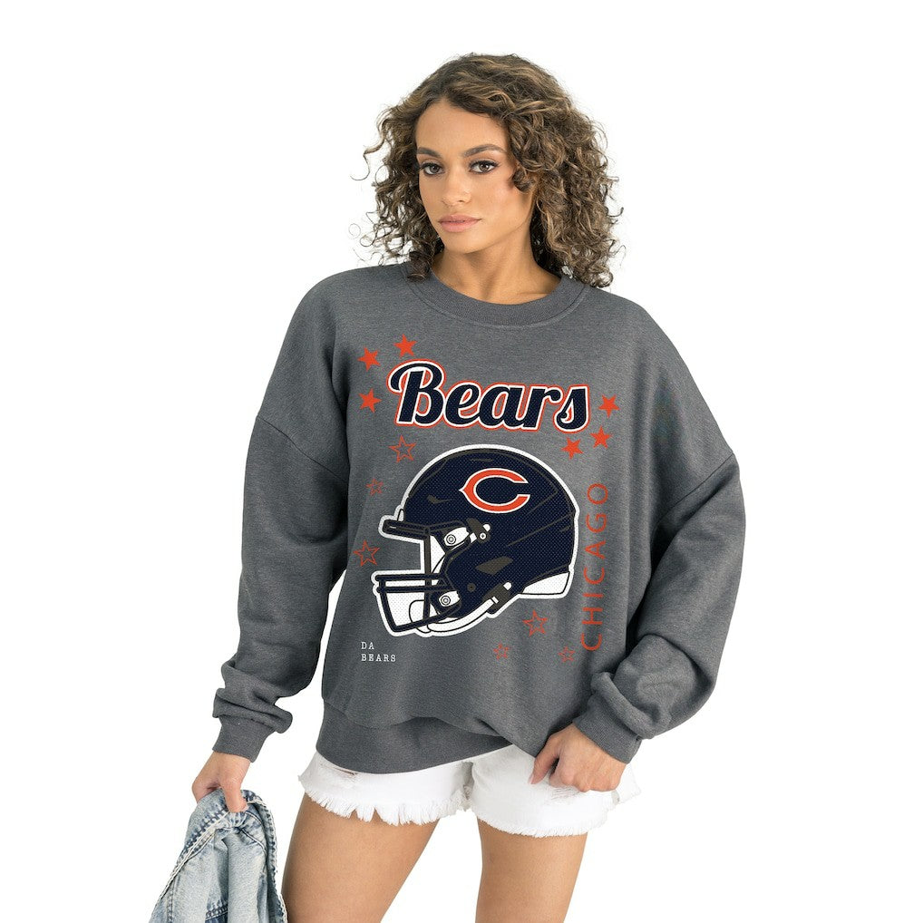Chicago Bears Gameday Couture Women's Ready to Rumble Premium Fleece Pullover Sweatshirt | NFL New