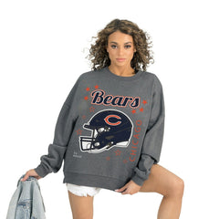 Chicago Bears Gameday Couture Women's Ready to Rumble Premium Fleece Pullover Sweatshirt | NFL New