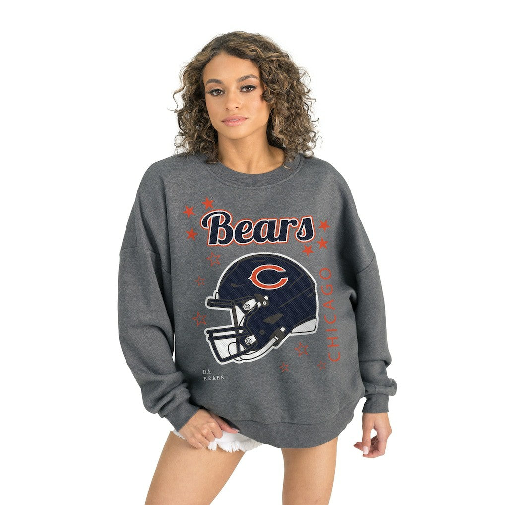 Chicago Bears Gameday Couture Women's Ready to Rumble Premium Fleece Pullover Sweatshirt | NFL New