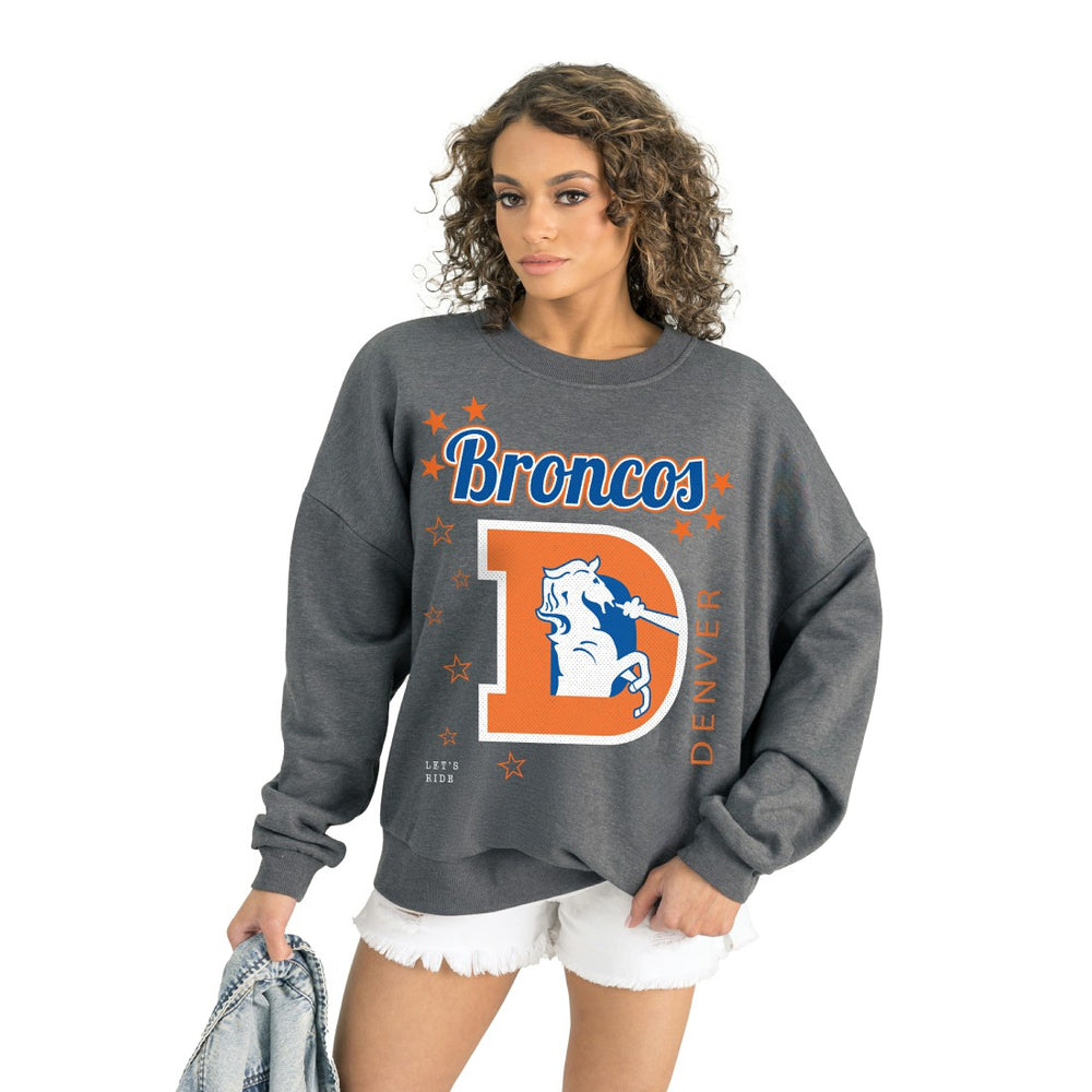 Denver Broncos Gameday Couture Women's Ready to Rumble Premium Fleece Pullover Sweatshirt | NFL Hot