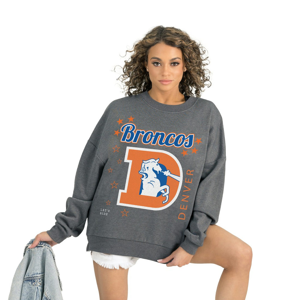 Denver Broncos Gameday Couture Women's Ready to Rumble Premium Fleece Pullover Sweatshirt | NFL Hot